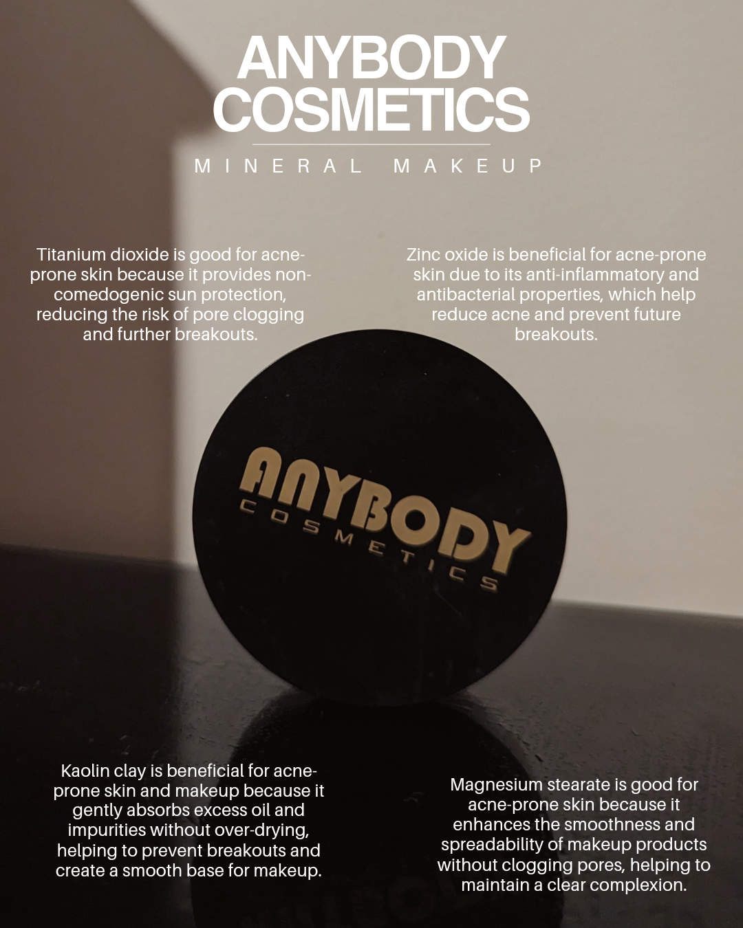 This semi-matte foundation is enriched with zinc oxide and titanium dioxide to provide natural sun protection and soothe acne-prone skin. Non-comedogenic and lightweight, it offers breathable coverage, controls shine, and supports a clear, healthy complexion.

