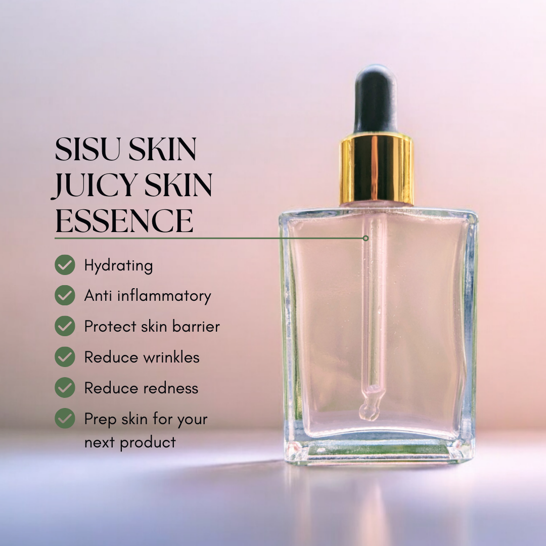 A rejuvenating essence infused with vitamin C, blackberry extract, glycerine, and dragon's blood. Housed in a chic square glass bottle, it hydrates deeply, brightens, and supports skin repair, leaving your complexion plump and radiant.

