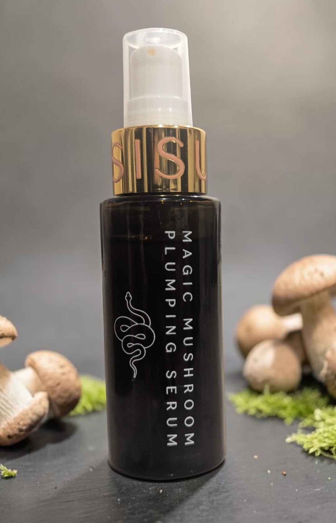 Mushroom based serum to hydrate with stronger humectants than Hyaluronic acid. Sensitive skin safe. Leaves skin hydrated and soft 